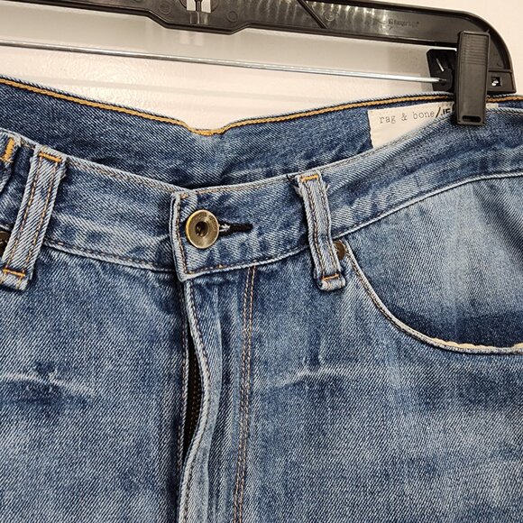 Rag and Bone Women's 100% Cotton Distressed Slim Fit Denim Shorts - 29 - Picture 3 of 8